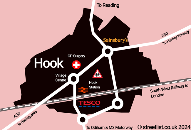 Simple map of Hook