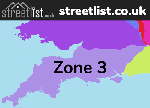 map of the 3 highway region