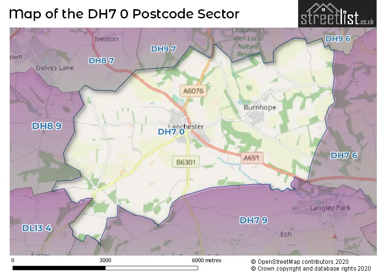 Explore The Dh7 0 Postcode Sector House Prices Attractions And More Lanchester Street List 9883