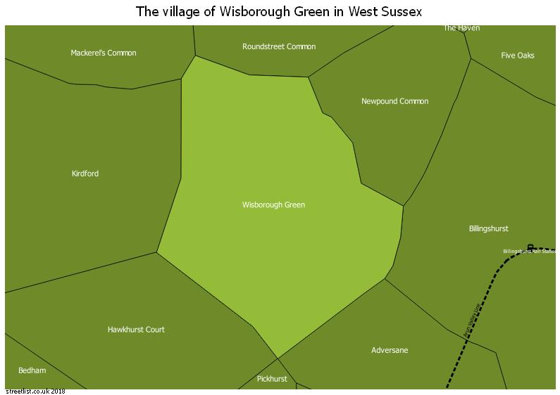 The Village Of Wisborough Green Chichester District In The